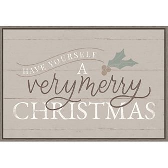 Amanti Art Vintage Christmas IV Framed Canvas Wall Art