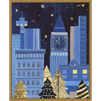 Amanti Art Holiday Night I Framed Canvas Wall Art