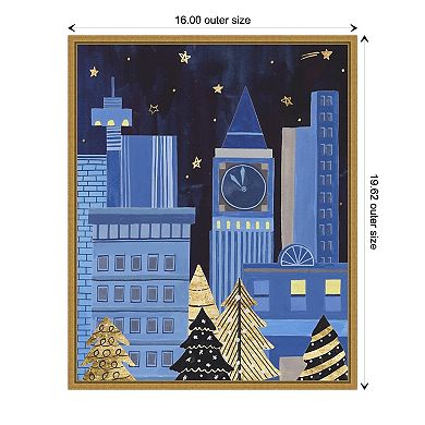 Amanti Art Holiday Night I Framed Canvas Wall Art