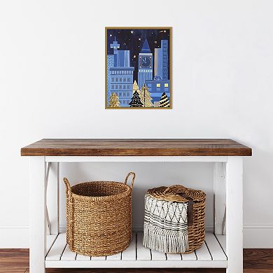 Amanti Art Holiday Night I Framed Canvas Wall Art