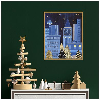 Amanti Art Holiday Night I Framed Canvas Wall Art