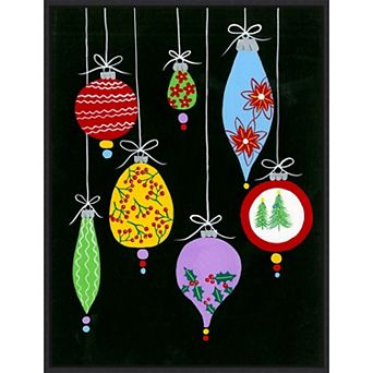 Amanti Art Jazzy Christmas I Framed Canvas Wall Art