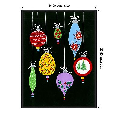 Amanti Art Jazzy Christmas I Framed Canvas Wall Art