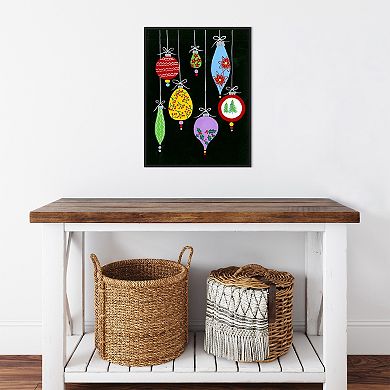 Amanti Art Jazzy Christmas I Framed Canvas Wall Art