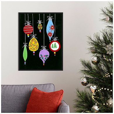 Amanti Art Jazzy Christmas I Framed Canvas Wall Art
