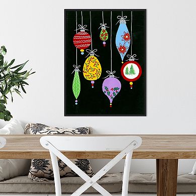 Amanti Art Jazzy Christmas I Framed Canvas Wall Art