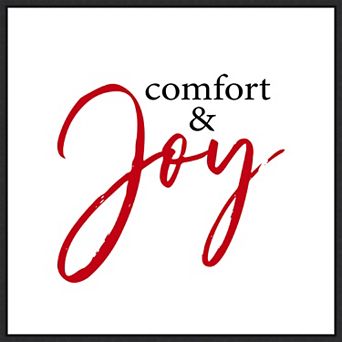 Amanti Art Comfort and Joy Framed Canvas Wall Art