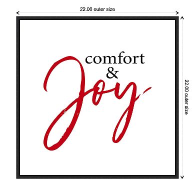 Amanti Art Comfort and Joy Framed Canvas Wall Art