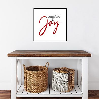 Amanti Art Comfort and Joy Framed Canvas Wall Art