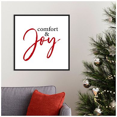 Amanti Art Comfort and Joy Framed Canvas Wall Art