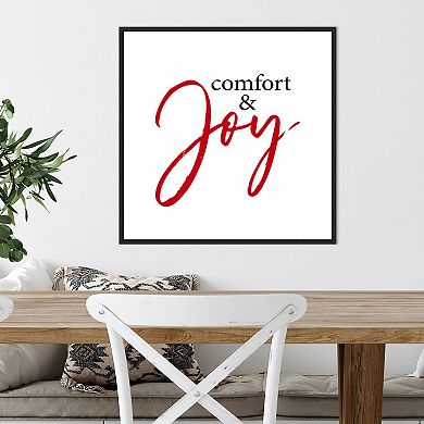 Amanti Art Comfort and Joy Framed Canvas Wall Art