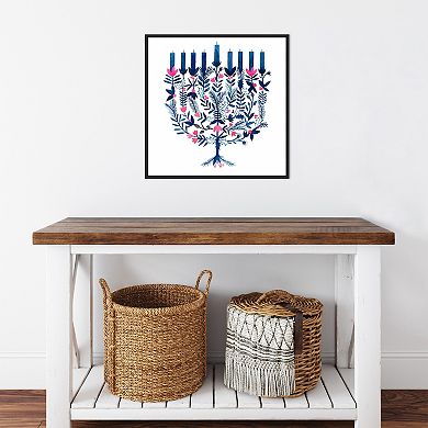 Amanti Art Boho Hanukkah I Framed Canvas Wall Art