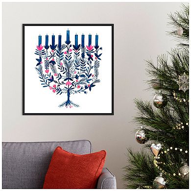 Amanti Art Boho Hanukkah I Framed Canvas Wall Art