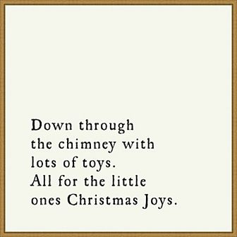 Amanti Art Down Through the Chimney Framed Canvas Wall Art