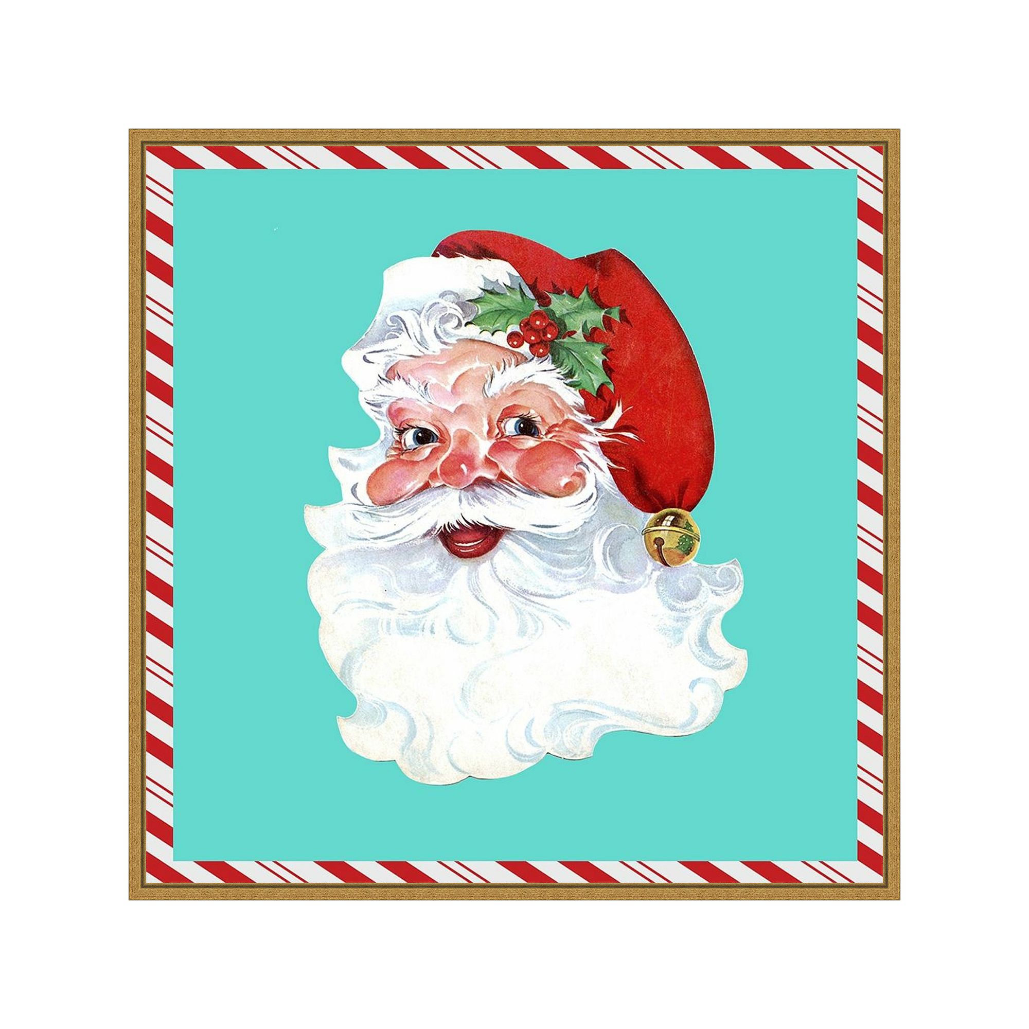 Amanti Art 1955 Christmas II Framed Canvas Wall Art, Yellow