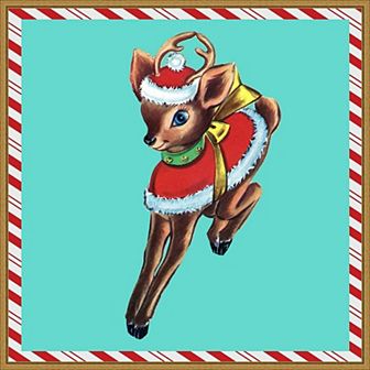 Amanti Art 1955 Christmas III Framed Canvas Wall Art