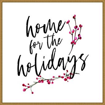 Amanti Art Home for the Holidays Framed Canvas Wall Art