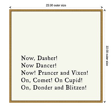 Amanti Art Dash Away All Framed Canvas Wall Art