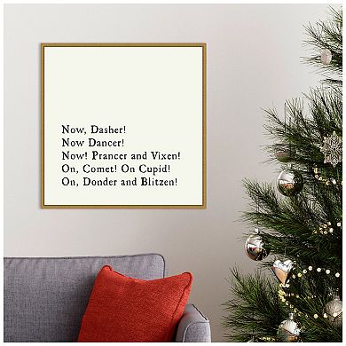 Amanti Art Dash Away All Framed Canvas Wall Art