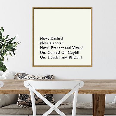 Amanti Art Dash Away All Framed Canvas Wall Art