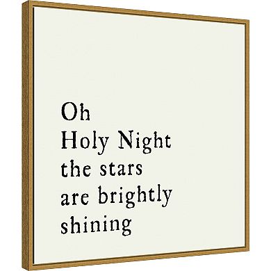 Amanti Art Oh Holy Night Framed Canvas Wall Art