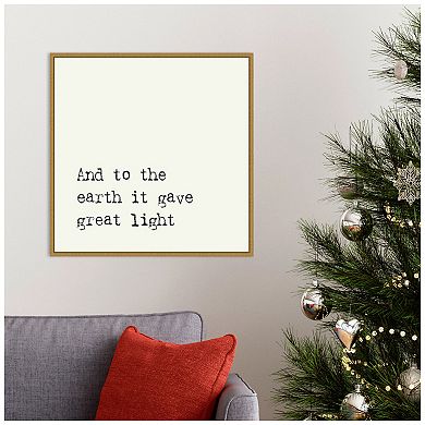 Amanti Art Great Light Framed Canvas Wall Art