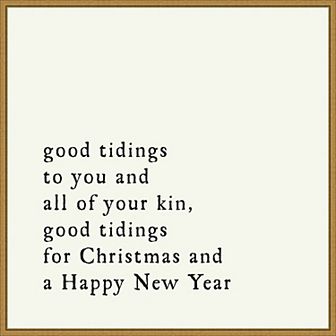Amanti Art Good Tidings Framed Canvas Wall Art