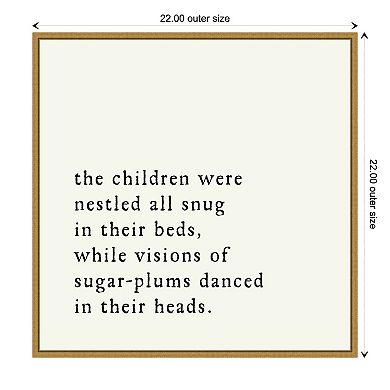 Amanti Art Sugar Plums Danced Framed Canvas Wall Art