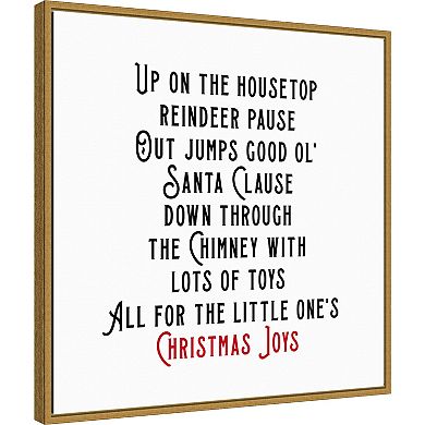 Amanti Art Up on the House Top Framed Canvas Wall Art