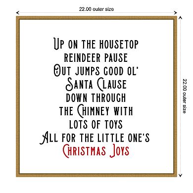 Amanti Art Up on the House Top Framed Canvas Wall Art