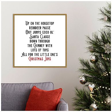 Amanti Art Up on the House Top Framed Canvas Wall Art