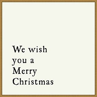 Amanti Art We Wish You Framed Canvas Wall Art