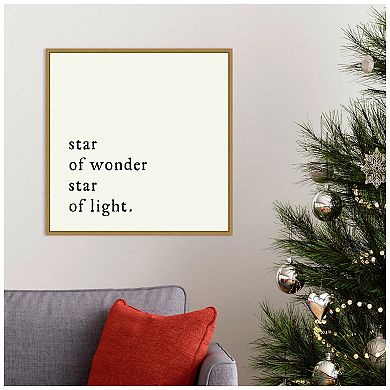 Amanti Art Star Of Wonder Framed Canvas Wall Art