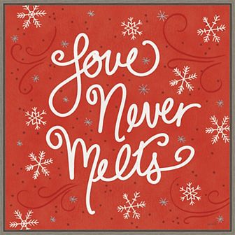 Amanti Art Snowplace Like Home VI Framed Canvas Wall Art