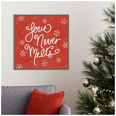 Amanti Art Snowplace Like Home VI Framed Canvas Wall Art