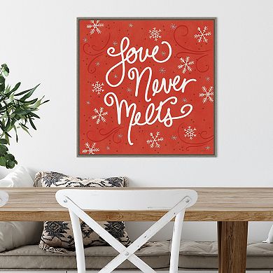 Amanti Art Snowplace Like Home VI Framed Canvas Wall Art