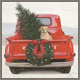 Amanti Art Christmas Heartland IV Framed Canvas Wall Art