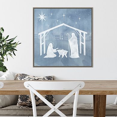 Amanti Art Star of Bethlehem I Framed Canvas Wall Art