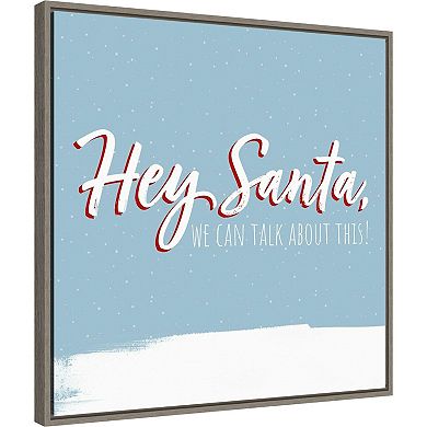 Amanti Art Dear Santa II Framed Canvas Wall Art