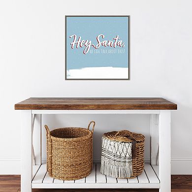 Amanti Art Dear Santa II Framed Canvas Wall Art