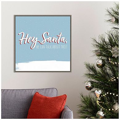 Amanti Art Dear Santa II Framed Canvas Wall Art