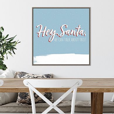 Amanti Art Dear Santa II Framed Canvas Wall Art