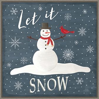 Amanti Art Christmas Cheer IV Framed Canvas Wall Art