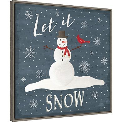 Amanti Art Christmas Cheer IV Framed Canvas Wall Art