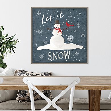 Amanti Art Christmas Cheer IV Framed Canvas Wall Art