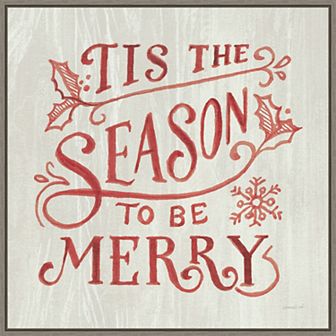 Amanti Art Bright Christmas II Framed Canvas Wall Art