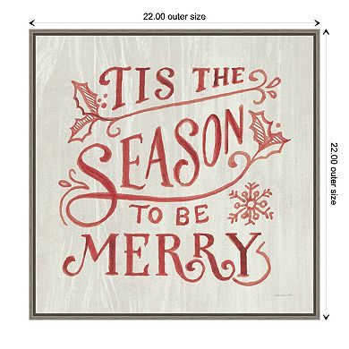 Amanti Art Bright Christmas II Framed Canvas Wall Art