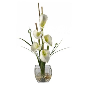 nearly natural Silk Calla Lily Flower Arrangement
