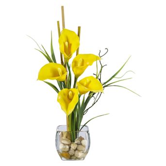 nearly natural Silk Calla Lily Flower Arrangement