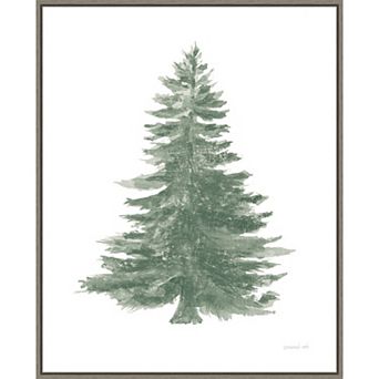 Amanti Art Holiday Tree Framed Canvas Wall Art